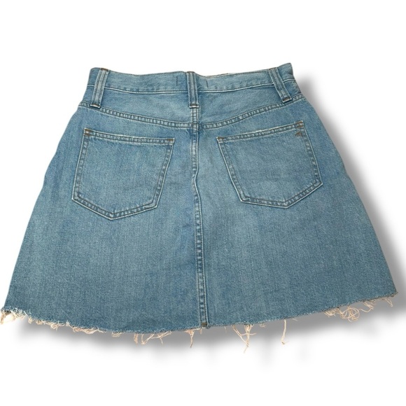 Madewell Rigid Denim A-Line Mini Skirt Size 26 EUC - Picture 4 of 9